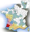 CARTE DE FRANCE DES TERMITES